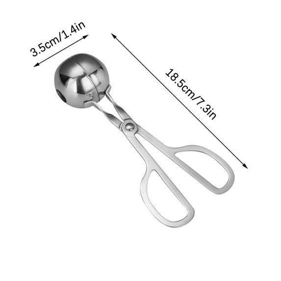 FHBVT 304 Stainless Steel Meatball Maker Clip Mold for Home Kitchen Easy to Use for Making Meatballs, Rice Balls, Cake Pops and More, Non-Stick Design for Hassle-Free Use and Cleanup Too