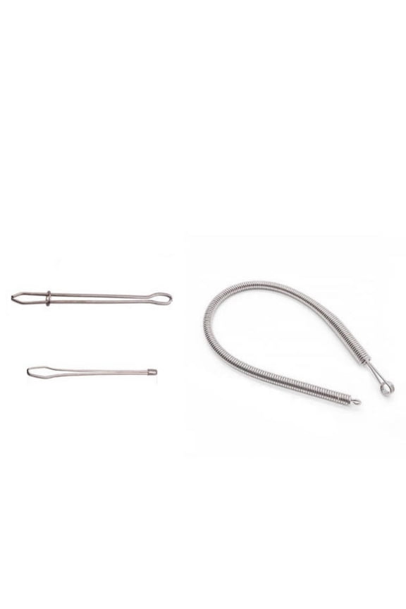 3PCS High-Elastic Spring Drawstring Threaders DIY Rope Threader Clip for Hoodies Pants Skirts Backpacks Fits Ropes Sturdy Plastic+Steel Material Fast Threading No Damage Portable Sewing Tool