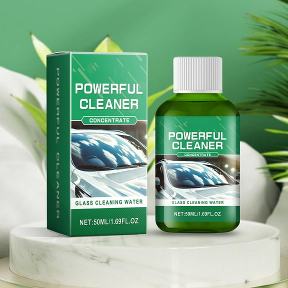 FHBVT 50ml Car Windshield Oil Film Cleaner Rainproof Anti-Fog Bio-Enzymatic Formula Long Lasting Protection Deep Clean Tool For Auto Glass Window Mirror Commercial Vehicle Private Car Accessory