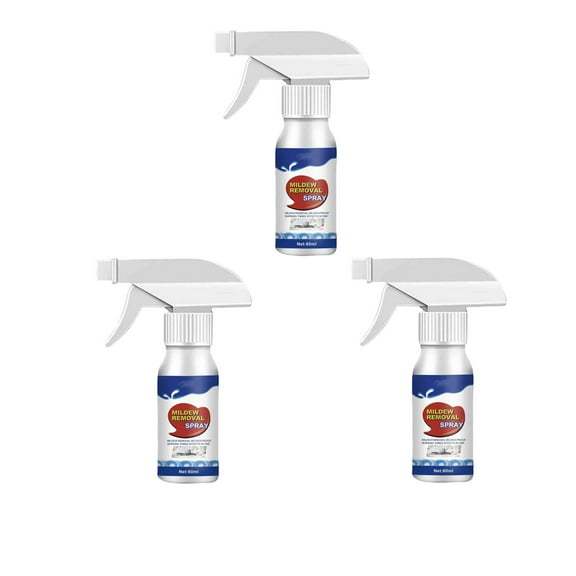 FHBVT 60ml Wall Mildew Remover Spray Household Cleaning Tool Instant Remove Black Mold Stains Eliminate Musty Odor No Scrubbing Required For Bathroom Kitchen Tile Wall Ceiling Home Clean Accessory