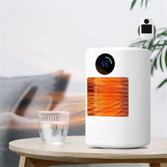 FHBVT 700W 2-in-1 Heater Cool Fan Desktop Ceramic Heater 3s Fast Heating Overheat Protection Tip-Over Power Off 3 Gear Temp 8.74x5.31In for Home Office Indoor Daily Warmth Cool Decor