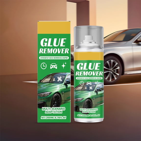 FHBVT Adhesive Glue Remover 200ml Fast-Acting Stubborn Residue Removal Safe for Car Paint Glass Metal Home Surfaces Tape Sticker Label Double-Sided Tape Residue Eliminator Car Beauty Home Cleaner
