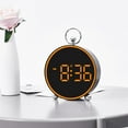 thumbnail image 1 of FHBVT Alarm Clock LED Digital Clock with Temperature Display, USB Powered Large Mirrored Screen for Bedroom, Study, Bathroom, Easy Read Timer for Daily Use, Perfect for Home Decor, 1 of 9