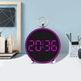 thumbnail image 1 of FHBVT Alarm Clock LED Digital Clock with Temperature Display, USB Powered Large Mirrored Screen for Bedroom, Study, Bathroom, Easy Read Timer for Daily Use, Perfect for Home Decor, 1 of 9