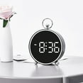 thumbnail image 1 of FHBVT Alarm Clock LED Digital Clock with Temperature Display, USB Powered Large Mirrored Screen for Bedroom, Study, Bathroom, Easy Read Timer for Daily Use, Perfect for Home Decor, 1 of 9