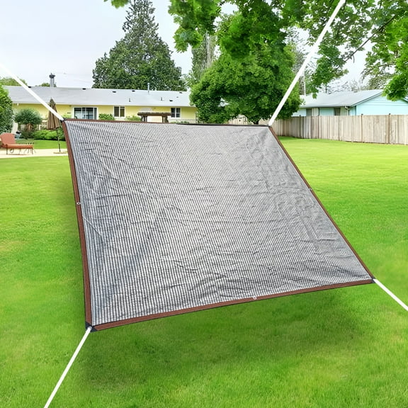 FHBVT Aluminum Foil Sunshade Net Encrypted Reflective Sunscreen Net Foreign Trade Quality Multiple Sizes for Balcony Courtyard Succulent Roof Shading Heat Insulation Breathable Anti-Leaf Shade Cloth