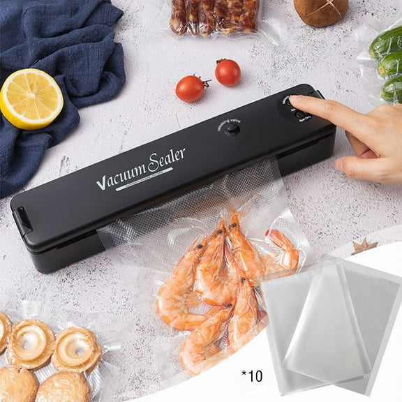 FHBVT Automatic Food Vacuum Sealer 11.29In Continuous Sealing Intelligent LED Indicator Fast Vacuum 5-8s Compact Space Saving for Home Kitchen Fresh Food Storage Meal Prep Sealing Decor