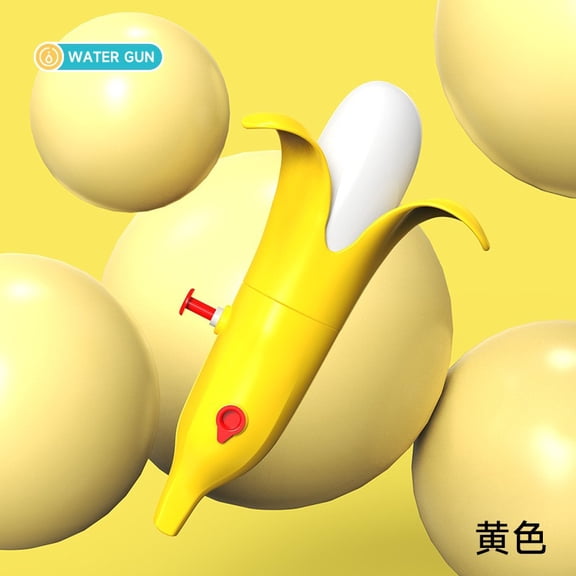 FHBVT Banana Shaped Mini Water Gun Outdoor Water Play Toy Long Range Shooting Large Capacity Water Blaster Beach Pool Backyard Fun Accessory Summer Outdoor Water Fighting Gadget for Recreational Play