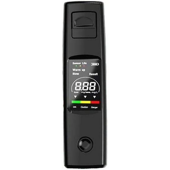 FHBVT Breath Alcohol Tester&Portable BAC Meter LCD Display Precise Measurement Safety Alarm Everyday Use Safe Driving Family Safety Instant Alcohol Breathalyzer for Personal Vehicle Home