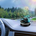thumbnail image 1 of FHBVT Car Aromatherapy Diffuser Solar Powered Interior Purifier, Rotating Crystal Ball Fragrance Decor, Compact Dashboard Desk Decoration, Auto Relaxation Office Home Ambient Fragrance Gift, 1 of 9
