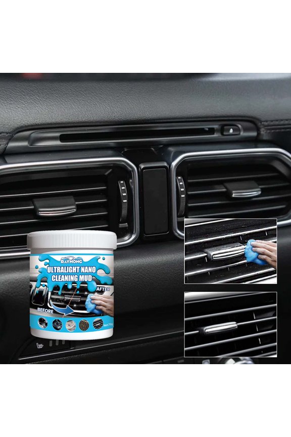 Car Cleaning Gel, Reusable Adhesive Cleaner for Car Ventilation, Keyboards, Remote Controls, Easy Dirt Removal from Small Gaps, No Mess, Safe for Electronics and Surfaces