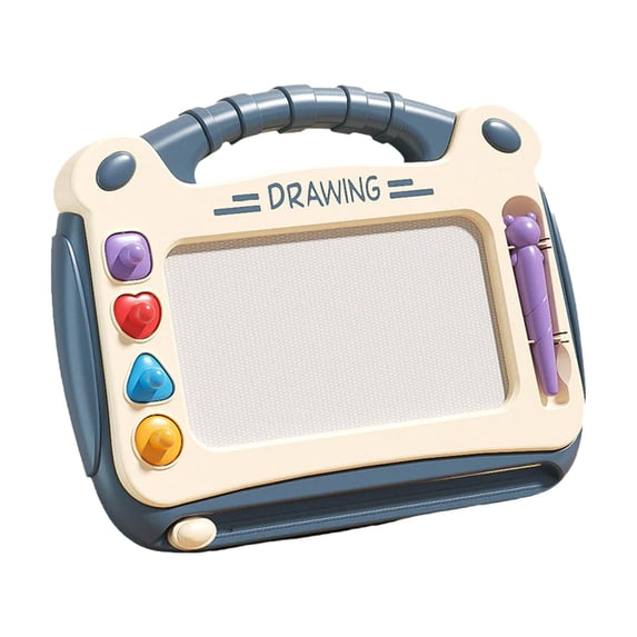 FHBVT Children's Magnetic Drawing Board Home Doodle Board Baby Writing Board Magnetic Colorful Painting Frame Drawing Table with Pen Stamps Eraser Reusable Non-Toxic Kids Art Learning Educational Toy