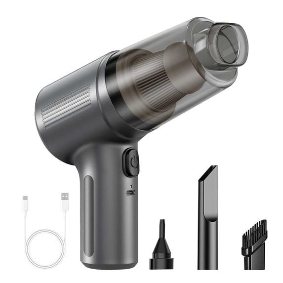 FHBVT Cordless Handheld Car Vacuum Cleaner Mini Portable Strong Suction Blowing Wet Dry Vacuum Cleaner with Versatile Attachments for Auto Detailing Home Interior Tight Corner Dust Removal Tool