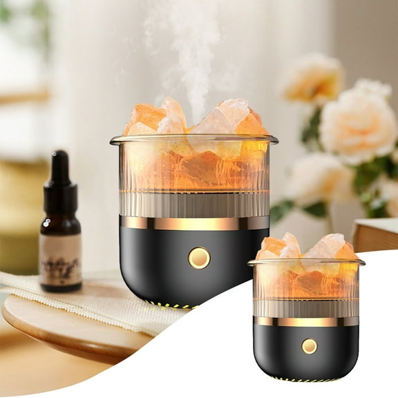 FHBVT Crystal USB Humidifier,Portable Aromatherapy Oil Diffuser with LED Light,160ML Capacity for Home Office Car Use Relieves Stress Improves Sleep Air Quality,Perfect Relaxation Mood Enhancement