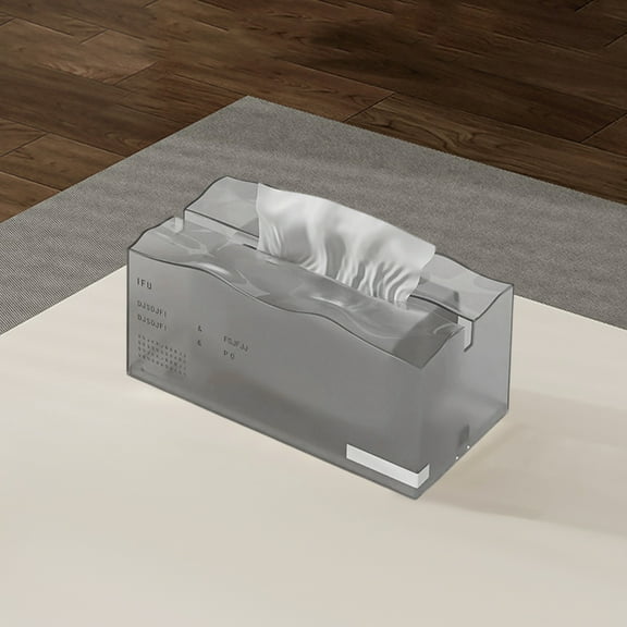 FHBVT Desktop Tissue Box with Spring Bottom – Elastic Support Tissue Box for Living Room, Bedroom, and Dining Table, Stylish Plastic Design for Easy Tissue Retrieval, Perfect for Home Decor