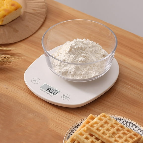 FHBVT Digital Food Kitchen Scale, Accurate Weight Measurement for Cooking, Baking, Meal Prep, Dieting, Easy Taring, Perfect for Home Kitchens, Cooking, Weight Loss, and Portion Control