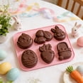 thumbnail image 1 of FHBVT Easter Bunny Egg Silicone Cake Baking Mold 7.71In Food-Grade High Temp Resistant Three-Dimensional Shape Easy Clean Foldable for Easter Holiday Cake Dessert Baking Decor Party Favors, 1 of 6