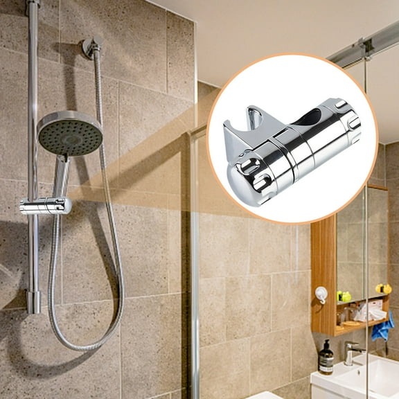 FHBVT Electroplated Shower Bracket Bathroom Fixed Corner Accessories Protective Child Safety Corner Guard Slip Prevention Enhances Household Safety for Bathroom Shower Wall