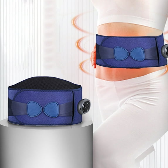 FHBVT Electrothermal Waist Warmer Belt, Heated Abdominal Vibrator with Vibration Massage, Adjustable Heat and Vibration Settings, Relieves Stress and Muscle Fatigue for Home, Office and Travel Use