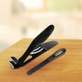thumbnail image 1 of FHBVT Ergonomic Angled Head Toenail Clipper Stainless Steel Senior Nail Cutter for Thick Ingrown Toenails with Nail File Storage Box Manicure Pedicure Tool for Elderly Daily Nail Grooming Care, 1 of 4