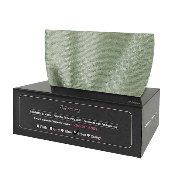 FHBVT Extra Thick Disposable Kitchen Cleaning Cloth Washable Reusable Dry Wet Dual Purpose Pull-Out Wipes Thick Durable Lint-Free Dishcloth for Kitchen Oil Stain Countertop Dish Home Cleaning Tools