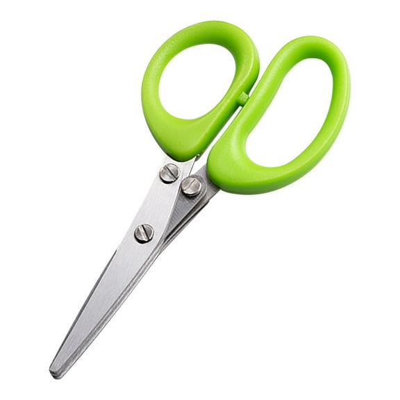FHBVT Five Blade Herb Scissors Stainless Steel Multi Blade Shears for Cutting Herbs Chives Mint Easy Cleaning Dishwasher Safe for Kitchen Food Prep Convenient for Herb Gardeners and Home Chefs