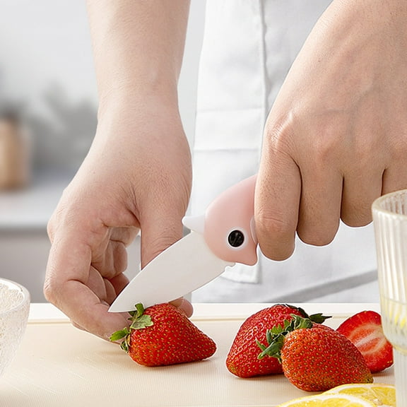 FHBVT Foldable Ceramic Knife Innovative Sharp Blade with Ergonomic Handle Compact and Portable for Easy Cutting of Vegetables and Fruits Ideal for Home Kitchen Outdoor Use Durable Ceramic Blade