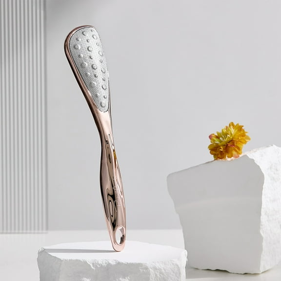 FHBVT Foot File Callus Remover Double-Sided Pedicure Rasp for Cracked Heels and Dead Skin Professional Stainless Steel Foot Scraper with Ergonomic Handle and Easy Cleaning for Smooth Feet