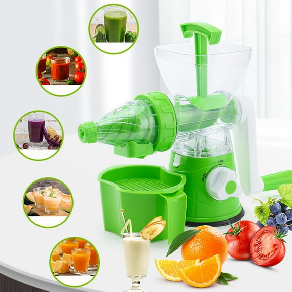 FHBVT Hand Operated Juicer, Multi-function Cold Press Squeezer for Fruits & Vegetables, Manual Ice Cream Maker, Ideal for Home Use, Kitchen & Outdoor, Labor Saving & Efficient Juice Extraction