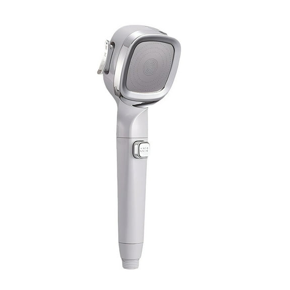 FHBVT Handheld Pressurized Shower Head with Pause 4-Mode High Pressure Rainfall Massage Jet Spray Water Saving Showerhead Built-In Filter for Bathroom Spa Home Shower Comfort