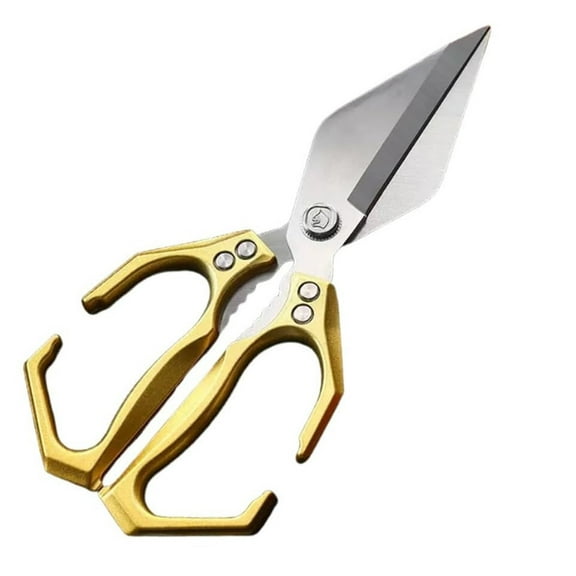 FHBVT Heavy-Duty Kitchen Shears Stainless Steel Multi-Functional Dishwasher Safe Ergonomic Handle for Cutting Poultry Chicken Turkey Bones Meat Seafood Vegetables Nut Shells Kitchen Camping