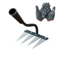 thumbnail image 1 of FHBVT High Carbon Steel Garden Weeding Rake Sturdy Heavy Duty Sharp Edges Thickened Blade Multi-Purpose for Digging Cultivating Loosening Soil Sowing Planting Farming Gardening Hand Tool, 1 of 3