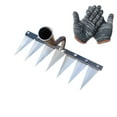 thumbnail image 1 of FHBVT High Carbon Steel Garden Weeding Rake Sturdy Heavy Duty Sharp Edges Thickened Blade Multi-Purpose for Digging Cultivating Loosening Soil Sowing Planting Farming Gardening Hand Tool, 1 of 3