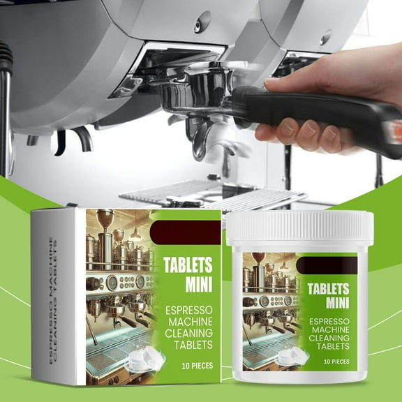 FHBVT High-Performance Coffee Machine Cleaning Tablets Decontamination Cleaner Extend Coffee Maker Life Remove Grease Stains Safe Multi-Brand Use for Home Office Cafe Kitchen