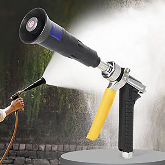 FHBVT High Pressure Atomizing Sprayer Windproof Ceramic Nozzle Adjustable Multi-Mode Mist Sprayer Anti-Slip Handle for Agricultural Garden Watering Car Washing Outdoor Cleaning Tool