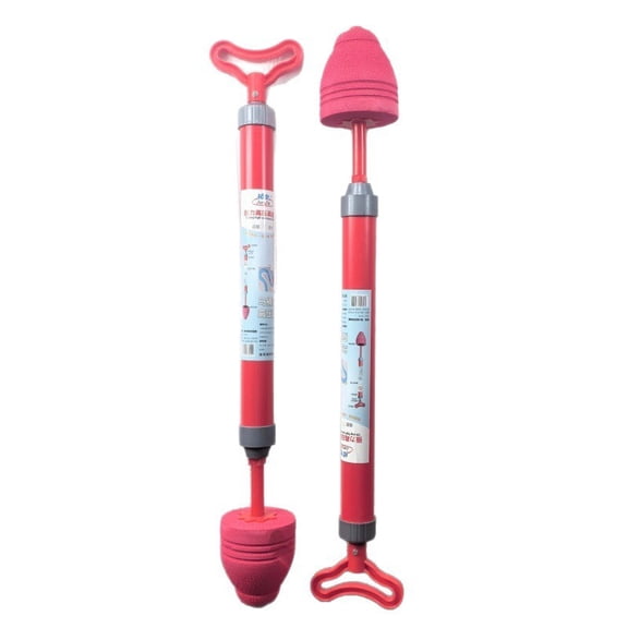 FHBVT High Pressure Toilet Plunger Unclogging Tool Powerful Pneumatic Drain Cleaner Multi-Interchangeable Heads Ergonomic Handle for Kitchen Sewer Bathroom Toilet Floor Drain Wash Basin Clog Removal