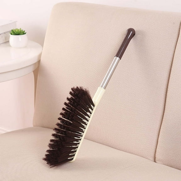FHBVT Household Cleaning Wipe Removal Brush, Long Handle Soft Bristle Bed Brush, Electrostatic Dust Removal, Mini Scraper for Cleaning Clothes, Carpets, and Upholstery, Ideal for Pet Hair