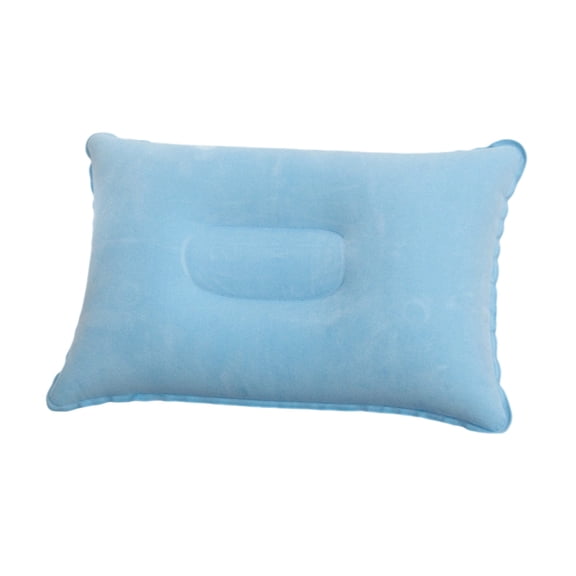 FHBVT Inflatable Pillow Blow Up Cushion Portable Camping Travel Hiking Beach Outdoor Soft Comfortable Flocked Surfaces Inflatable Air Pillow for Home Nap Sleeping Support Lightweight Convenient Use