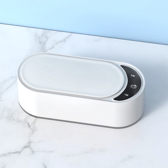 FHBVT Jewelry Cleaner Portable Ultrasound Cleaning Machine for Watches Rings Glasses Tools Travel Use Precision Cleaning with High-Frequency Vibration for Home or On-the-Go Jewelry Care