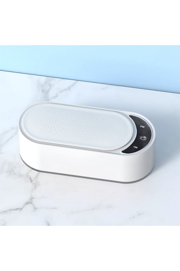 Jewelry Cleaner Portable Ultrasound Cleaning Machine for Watches Rings Glasses Tools Travel Use Precision Cleaning with High-Frequency Vibration for Home or On-the-Go Jewelry Care
