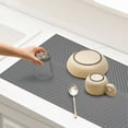 thumbnail image 1 of FHBVT Large Silicone Kitchen Sink Drainage Pad 15.35x9.84in Non-Slip Waterproof Pad for Dish Drying Mat Cabinet Insert Hot Pot Rack Flexible and Easy to Clean Quick Drying for Kitchen Counter Use, 1 of 8