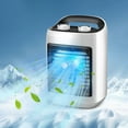 thumbnail image 1 of FHBVT Large Wind USB Mini Air Conditioner Cooling Fan Humidification Refrigeration Silent Small Chiller 3 Wind Speed Built-in Ice Crystal Portable Personal Fan for Home Office Outdoor Travel Cooling, 1 of 9