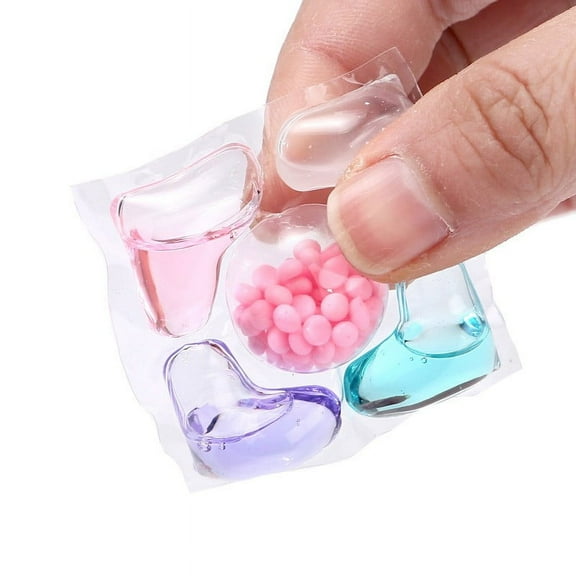 FHBVT Laundry Gel Beads, 5-in-1 Concentrated Laundry Detergent Beads, Cleans, Softens & Protects Fabrics with Long-Lasting Freshness, Ideal for Home & Travel Laundry Needs