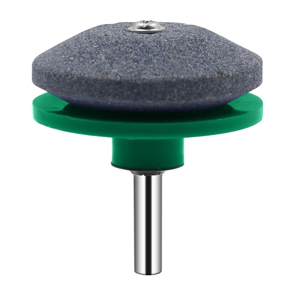 FHBVT Lawn Mower Blade Sharpener Double Layer Abrasive Material Fast Grinding Efficiency Drill Compatible Universal for Mower Tractor Rotary Tiller Sickle Blade Garden Pruner Grinding Accessory Tool