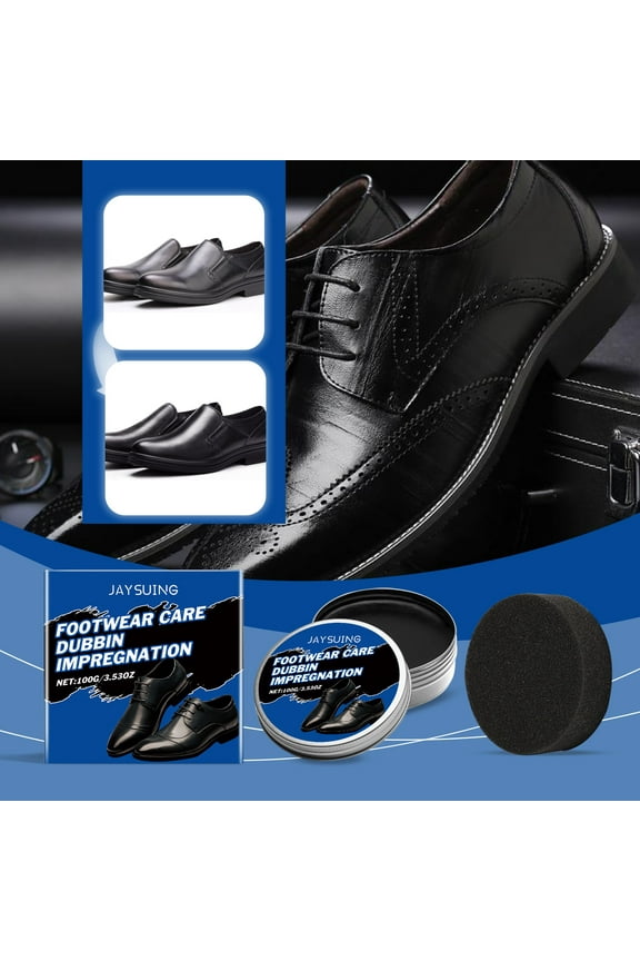 Leather Shoe Care Wax Polishing Cream Gentle Nourishing Waterproof Protective Layer Restores Gloss Extends Shoe Life Maintains Premium Appearance for Dress Shoes Boots Loafers