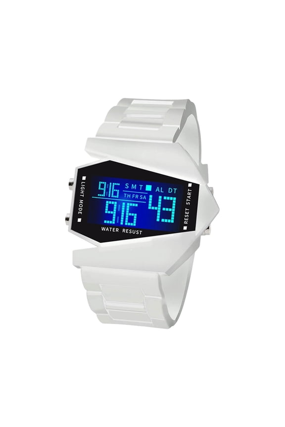 Luminous Airplane LED Watch Unique Shape LED Display Watch Multi Color Light Sport Watch for Couple Fashion Watch for Daily Wear Party Favors Wristwatch Decor Fashion Accessory Gift Choice