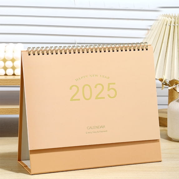 FHBVT Mini Desk Calendar Standing Flip Desktop Calendar Planner Office Calendar with Blank Notes Schedule for Home School Office Decor Organization Time Management Planning Supplies
