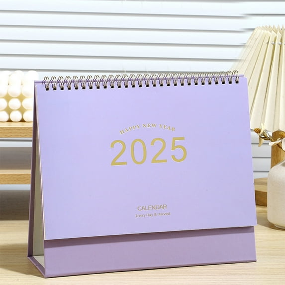 FHBVT Mini Desk Calendar Standing Flip Desktop Calendar Planner Office Calendar with Blank Notes Schedule for Home School Office Decor Organization Time Management Planning Supplies