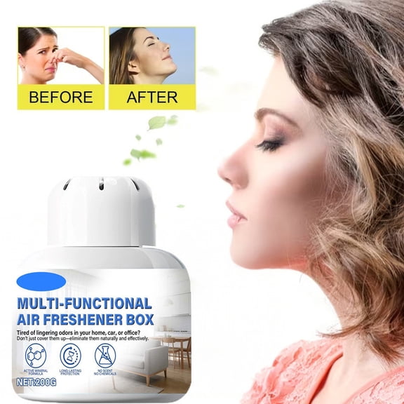FHBVT Multi Functional Air Freshener Box Odor Eliminator Deodorizer Long Lasting Air Purification Box for Home Car Office Gym Bathroom Bedroom Nursery Pet Odor Smoke Sweat Odor Removal Box