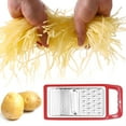 thumbnail image 1 of FHBVT Multi-Functional Potato Shredder, Stainless Steel Vegetable Shredder for Efficient Shredding, Comfortable Handle for Easy Use, Perfect for Home Cooking, Salads, and Meal Prep, 1 of 4